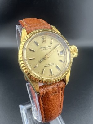 Mathey Tissot Automatic Vintage Uhr UHF Matisonic Datum Swiss Made läuft