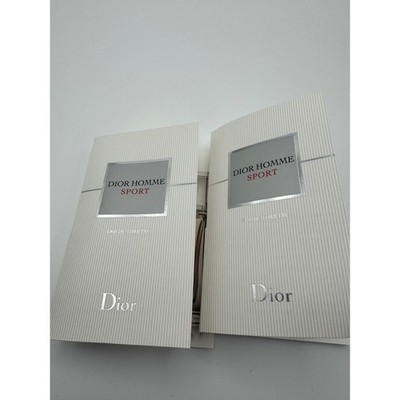 2PC NEW DIOR HOMME SPORT EAU DE TOILETTE TRAVEL SPRAY SAMPLE 1 ml / 0.03 FL OZ
