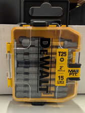 Dewalt Maxfit T25 Torx Bit Set 2 15-piece Impact Ready Screwdriver Bits New