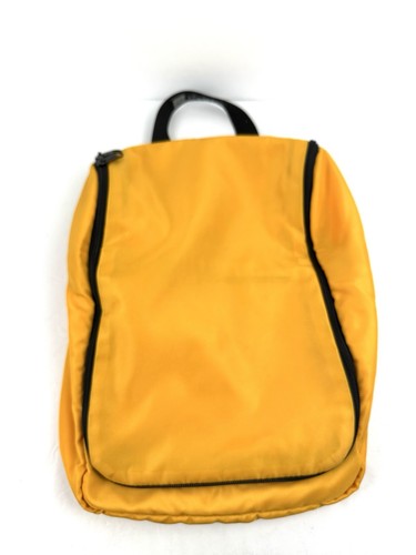 LL Bean Traveler Toiletry Bag Yellow Nylon Pouch Unisex Removable Mesh