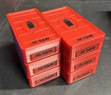 Stackable .40 S&W Ammo Box 50rd Capacity (6 Pack)
