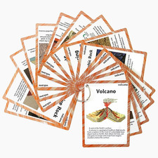 Geography Flash Card Set 15 Pcs  Science Learning Cards Perfect for Back to Sch