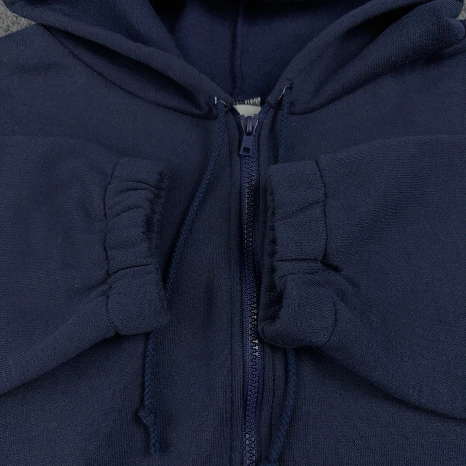 Sudadera con Capucha GM Powertrain De Colección Hombres XL Cremallera Completa General Motors Azul Marino EE. UU. Años 80 90 UAW Foto 4 de 4