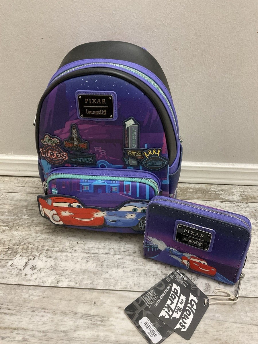 NWT Loungefly Cars Lightning McQueen & Sally Light-Up Mini  display picture 3