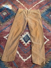 Vintage 70s 80s Levi  s Orange Brown Corduroy Engineer Pant 36x32 Rare Medium