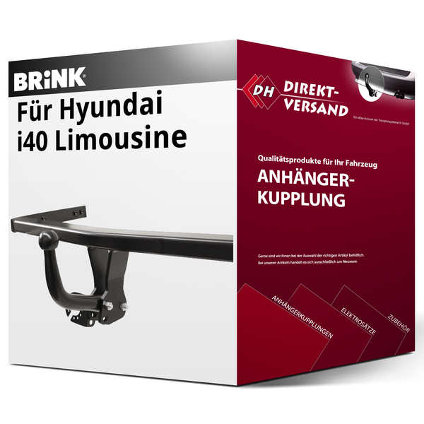 für Hyundai I40 Limousine Typ VF (Brink) AnhäNgerkupplung Starr Neu-image
