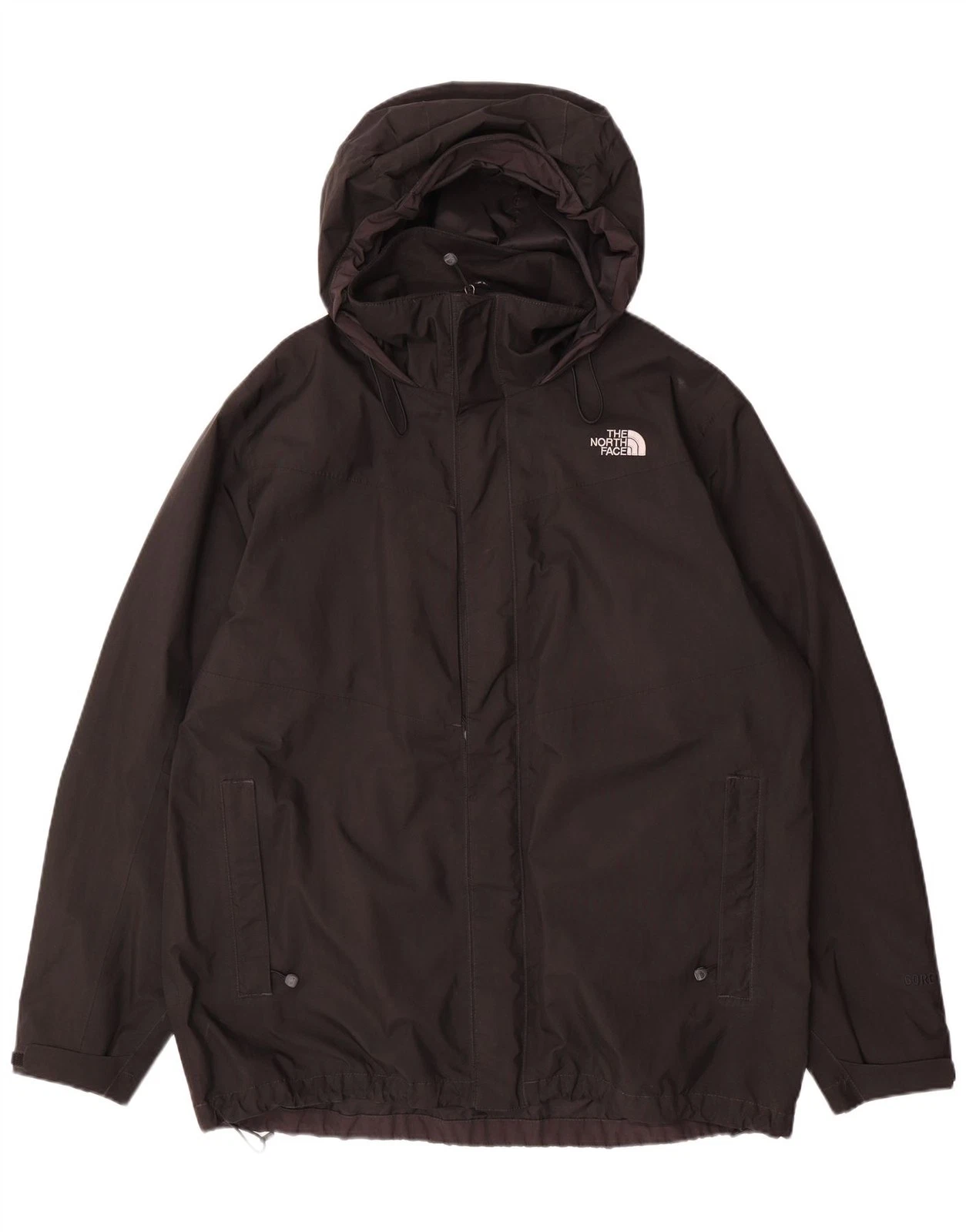 The North Face Mens Hooded Windbreaker Jacket UK 42 XL Black Polyester DT13