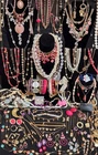 Huge Estate Jewelry Lot -Gold tone- Craft/Wear-All Costume-8+lbs