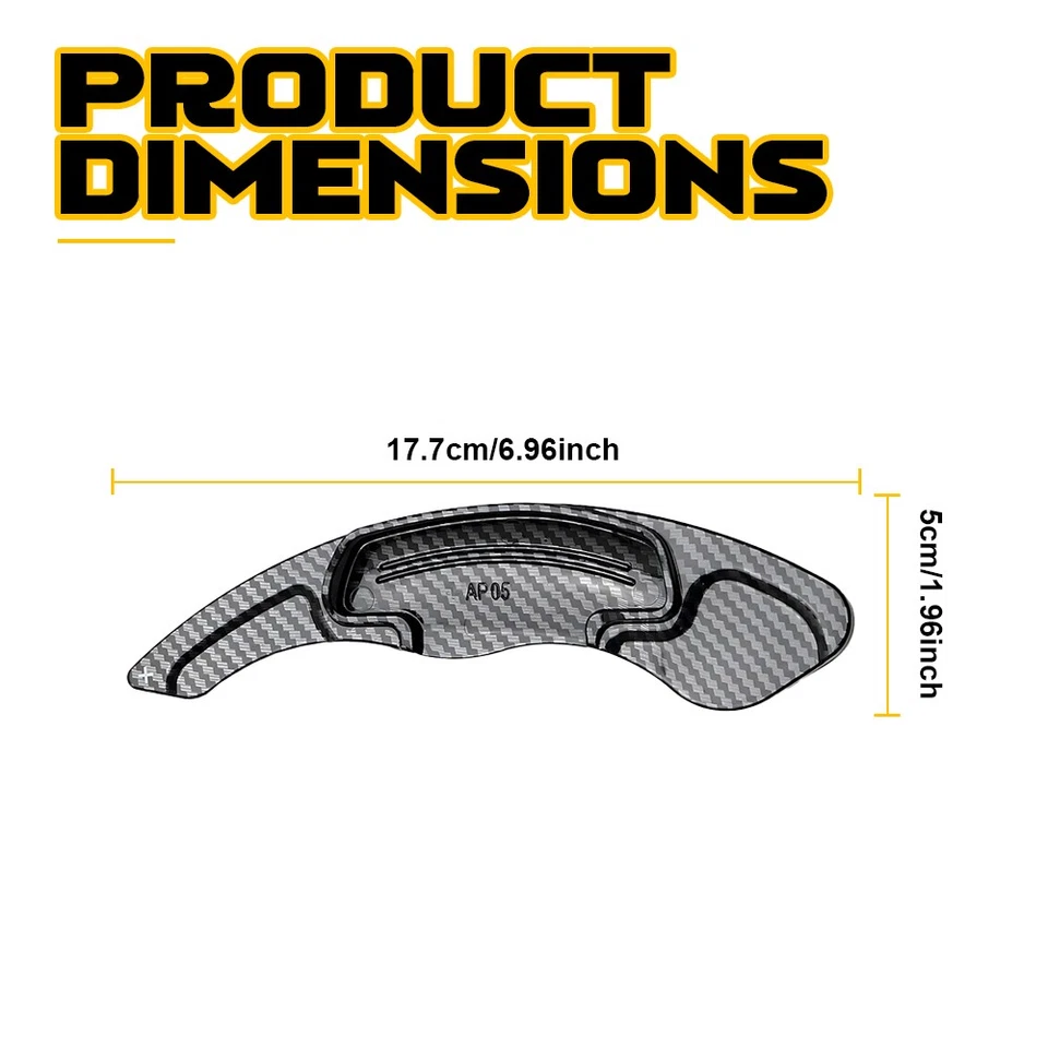 Cambio de paleta de volante de carbono 2-10X para Acura TL 09-14 Honda Accord 14-23 Foto 4 de 4