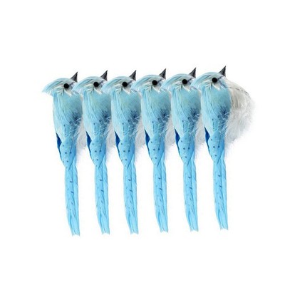  6 Pcs Vogel Figur Kreative Vogelstatuen Gefälschte Vögel Vogelornament
