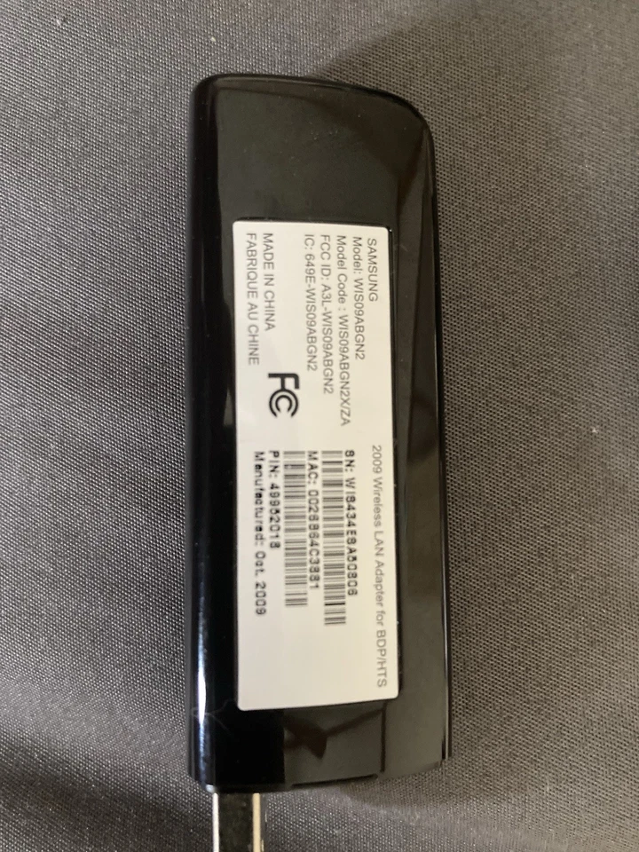 Samsung WIS09ABGN WIRELESS LINKSTICK WIS09ABGN2 USB LAN FOR SAMSUNG 2009 - 2010… - Image 2 of 3