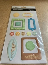 S.E.I.~Morning Meadow Epoxy Stickers for scrapbooking/crafts