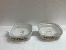 Vintage Corningware Spice of Life L'Echalote  A-1-B 1Qt Casserole Dish with Lid