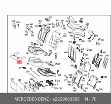 Mercedes-Benz Sitzheizung S-Klasse W222 A2229063303 Original Neu Mercedes-Benz Sitzheizung S-Klasse W222 A2229063303 Original Neu