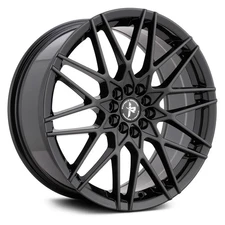 Impact Racing 507 Wheels 18x8 (38, 5x114.3, 73.1) Black Rims Set of 4