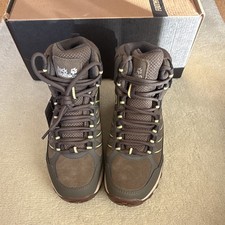 Jack Wolfskin Cross Trail Texapore Mid W Damen Wanderschuhe Khaki/Gelb EU 37