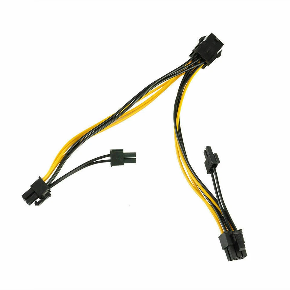 PCI-E 8-pin to 2 x 6+2-pin (6-pin /8-pin) Power Splitter Cable PCIE PCI Express - Image 4 of 4