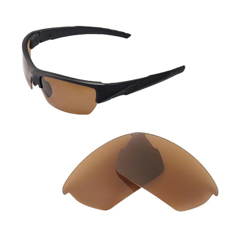 Lentes de repuesto polarizadas marrones Walleva para gafas de sol Wiley X Valor - Imagen 4 de 7