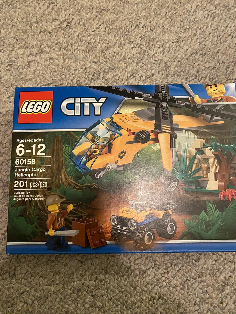 Lego city jungle cargo helicopter 60158 sales