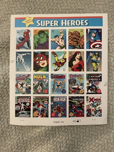 2006 41c Marvel Super Heroes Chapter 2 Mint Stamp Sheet #4159
