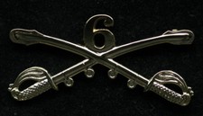 6TH CAVALRY CROSS SABER BADGE HAT PIN UP US ARMY VETERAN SABERS CAV TIE TAC WOW