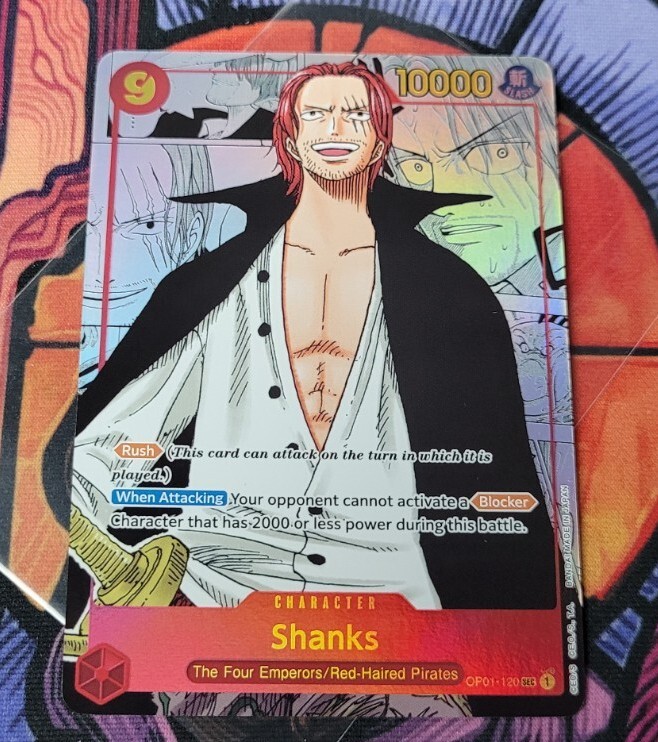 ✨Shanks (Parallel) (Alternate Art) Manga SEC OP01-120 One ✨Shanks (Parallel) (Alternate Art) Manga SEC OP01-120 One