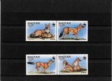 Briefmarken -Bhutan-Tiere-Satz