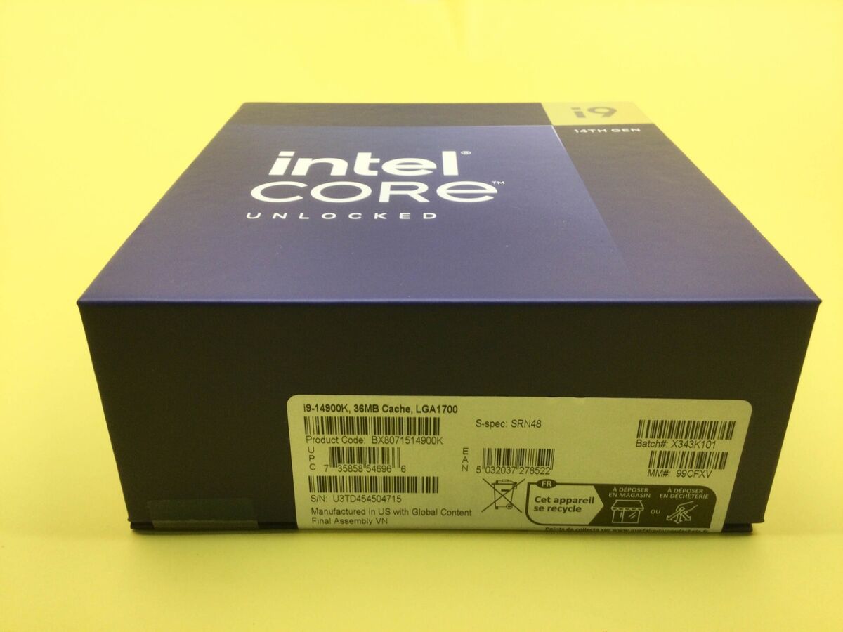 SRN48 Intel i9-14900K 3.20GHz 24-Cores 32 Threads LGA 1700 SRN48 Intel i9-14900K 3.20GHz 24-Cores 32 Threads LGA 1700