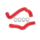 BLACK Silicone Radiator Coolant Pipe Hoses Kit For 2014-2018 Ford Fiesta ST SE