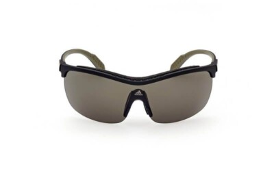 Adidas SP0043 02N Matte Black Plastic Half-Rim Sunglasses Frame 136-140