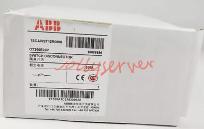 1PC NEW ABB Disconnect Switch OT200E03P 1SCA022712R0800 200A