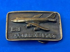 Vintage E-4 Command Post Belt Buckle United Airplane USAF Air Force