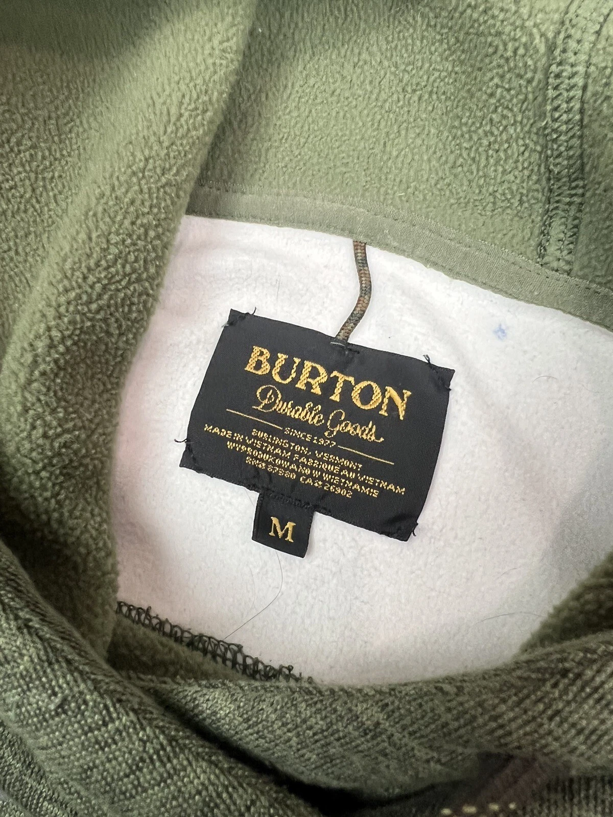 burton camo hooded long sleeve pullover hoodie