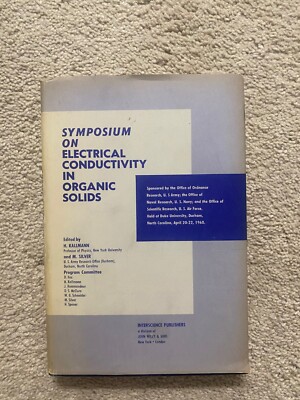 Used symposium on electrical conductivity in organic solids
