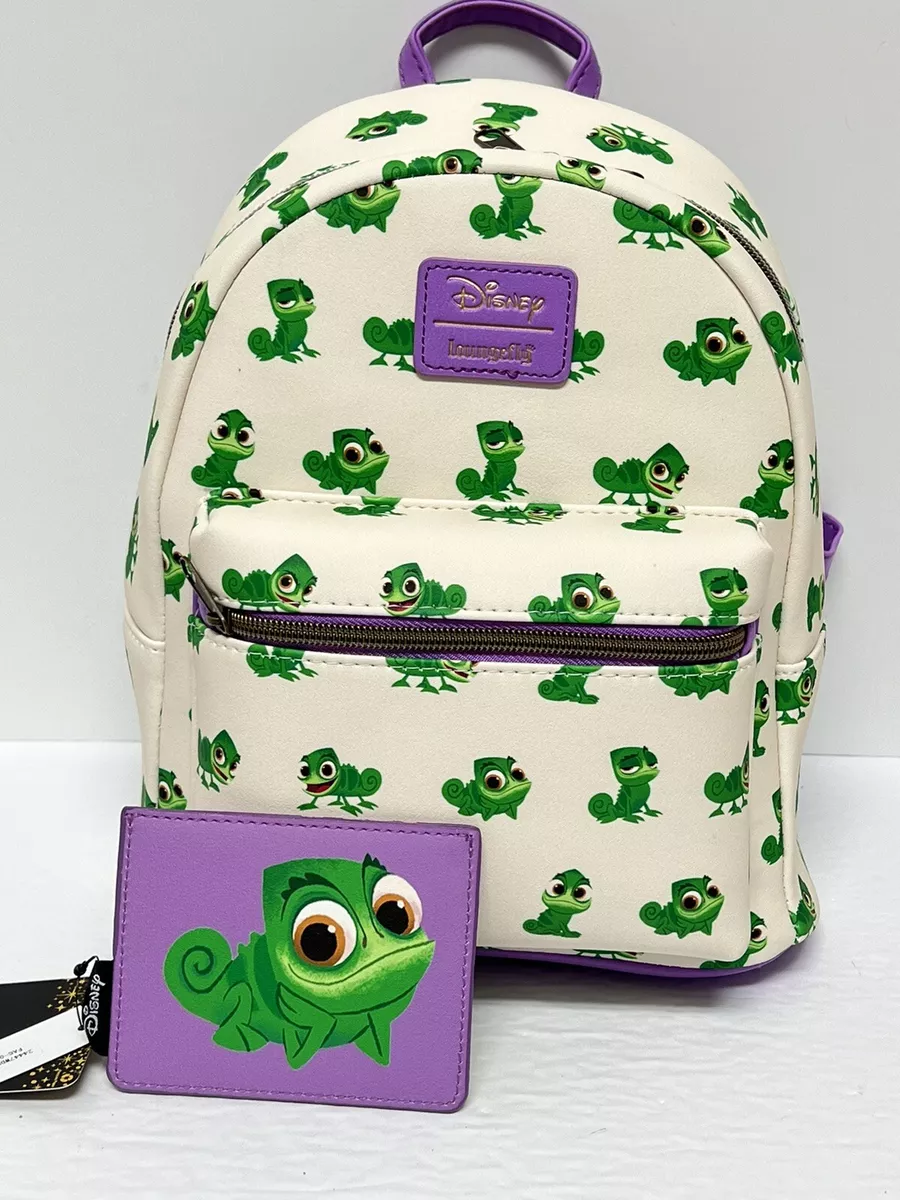 Loungefly Disney Tangled Pascal Poses Mini Backpack & Cardholder NWT -  Has Issue