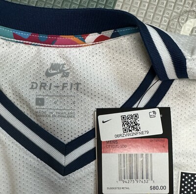 Nike SB x Parra USA Federation Kit Crew Jersey Mens Sz Large Skate