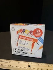SUCK UK 3.5" Cocktail Challenge Coasters Drink Mats with Recipes Set of 30 NIB