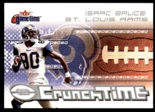 2001 Fleer Game Time Crunch Isaac Bruce St. Louis Rams #2 CT
