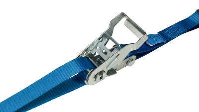 Zurrgurt Spanngurt Ratschenzurrgurt mit Fitting 1,2 m 500 daN blau