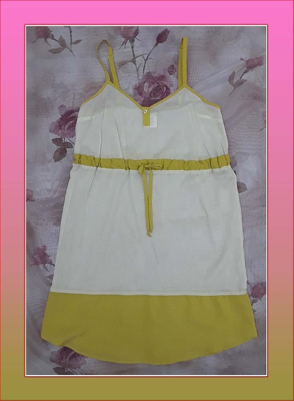 NEW Cute Cotton Chemise from Anthropologie by Left of Center Boho Nightie M 8-10