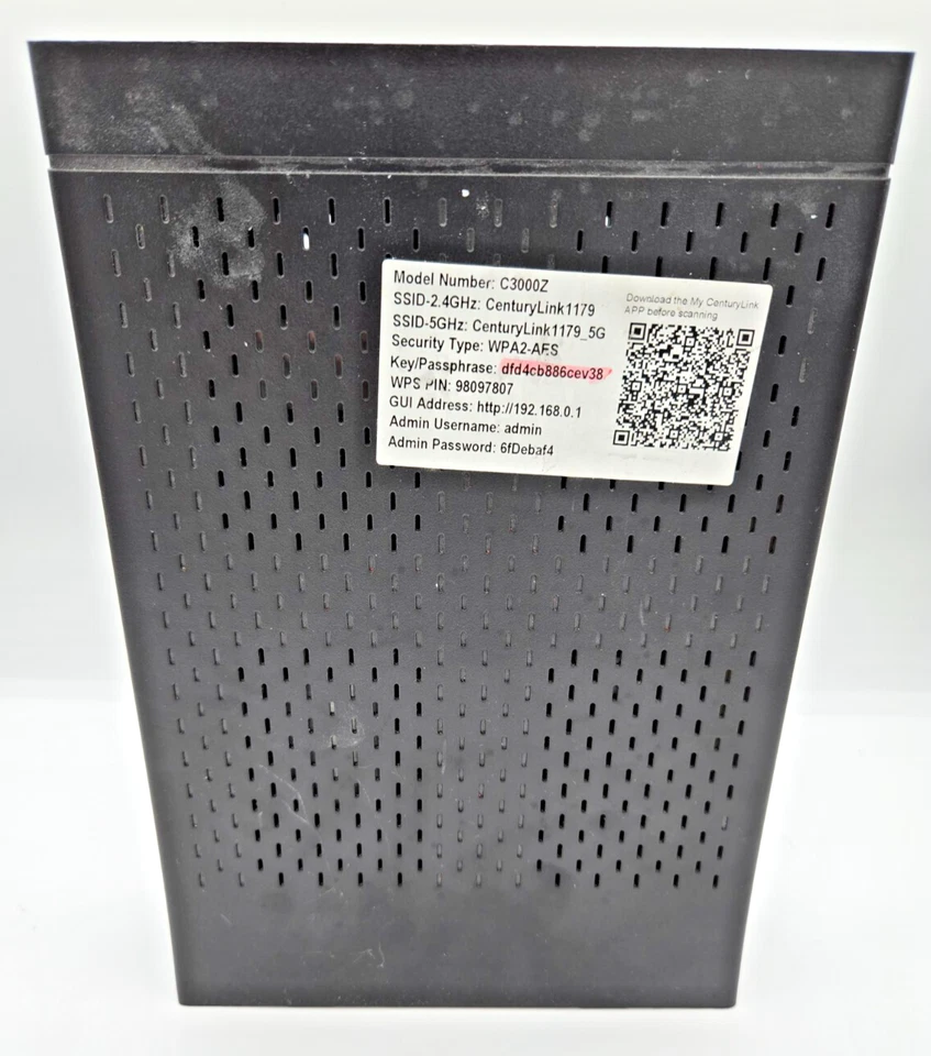 UNTESTED ZyXEL CenturyLink C3000Z Wireless Modem - Image 4 of 4