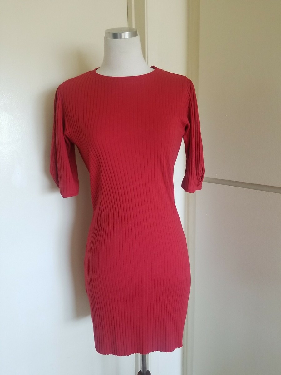 ★ZARA★ RIBBED GODET DRESS ZARA MINI GODET DRESS ZW COLLECTION | eBay