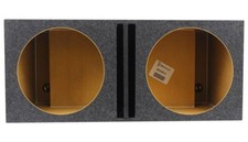 Rockville RDVB15 Dual 15" Vented Sub Enclosure Box w/Center Divider 2.4 CU FT