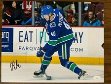 Vancouver Canucks Elias Pettersson  Signed Autographed 11x14 Photo JSA COA