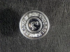 Mens Women True Religion Replacement Button Jeans /Jacket Ricky  Silver 3/4 inch