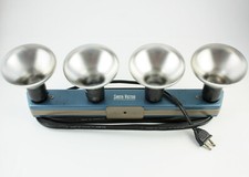 Smith-Victor 4-Lamp Movie Light Bar Metal Case Camera Bracket Vintage