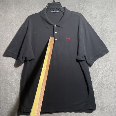 Devon & Jones South Carolina Logo Polo Shirt Mens Large Short Sleeve Black Read