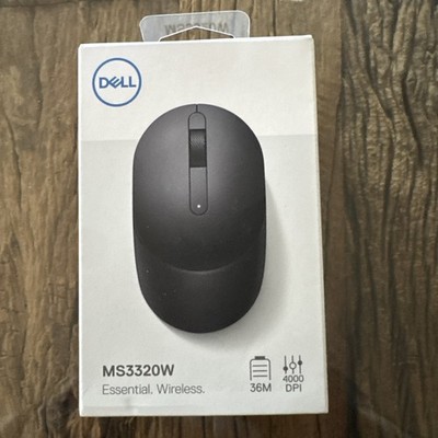 Dell MS3320W optische Maus schwarz kabellos Bluetooth USB 3 Tasten beidhändig