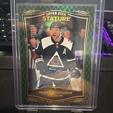2024-25 Upper Deck Stature - 2023-24 Mikko Rantanen #19 Green Autographs /199