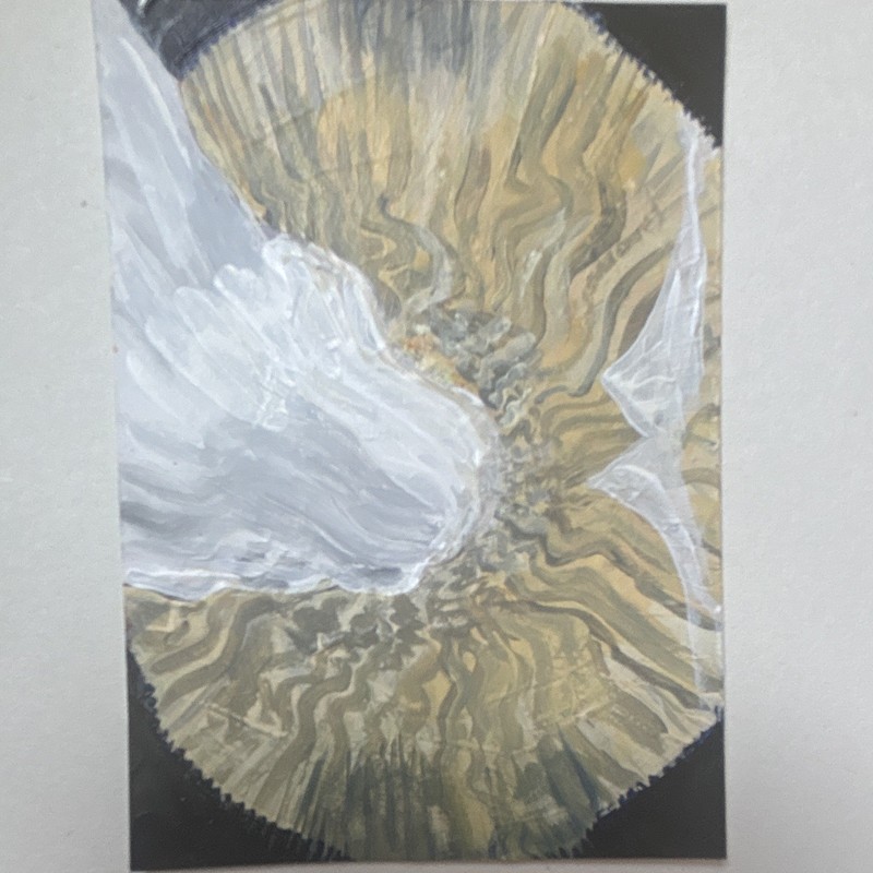 Mushroom viel ACEO Bluey Vuitton 2.5x3.5